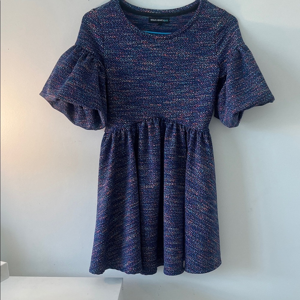 Sequin Hearts Multicolor Knit Dress